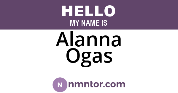 Alanna Ogas