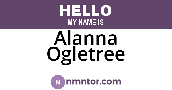 Alanna Ogletree