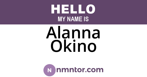 Alanna Okino