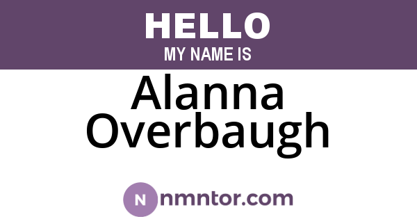 Alanna Overbaugh