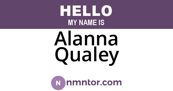 Alanna Qualey