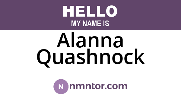 Alanna Quashnock
