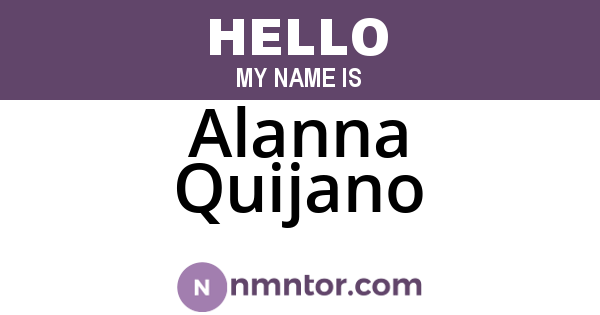 Alanna Quijano
