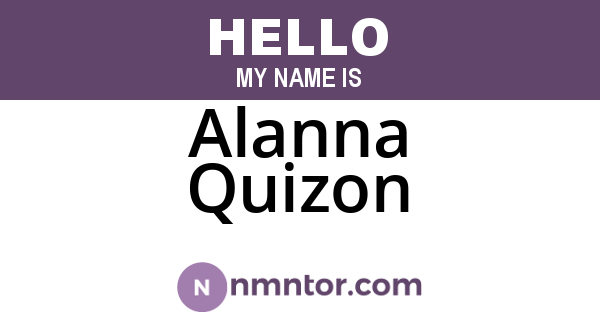 Alanna Quizon