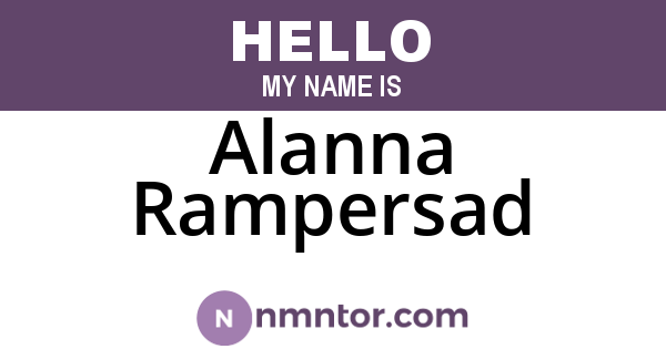 Alanna Rampersad