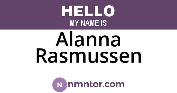 Alanna Rasmussen