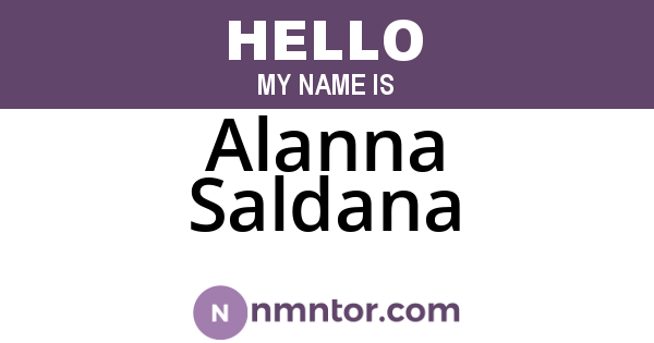 Alanna Saldana