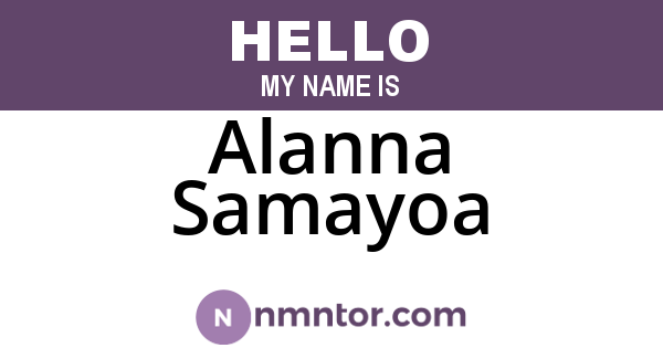 Alanna Samayoa