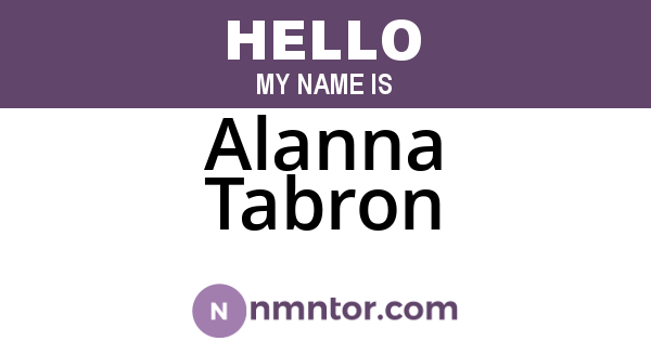 Alanna Tabron
