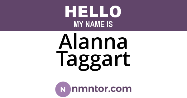 Alanna Taggart