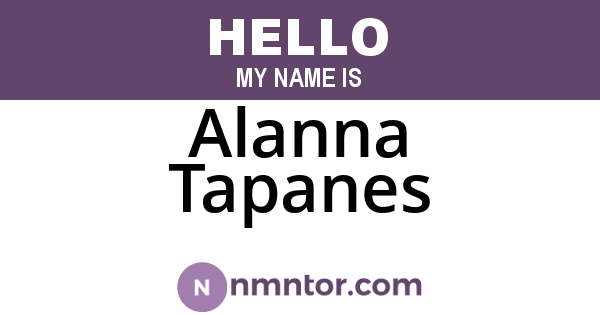 Alanna Tapanes