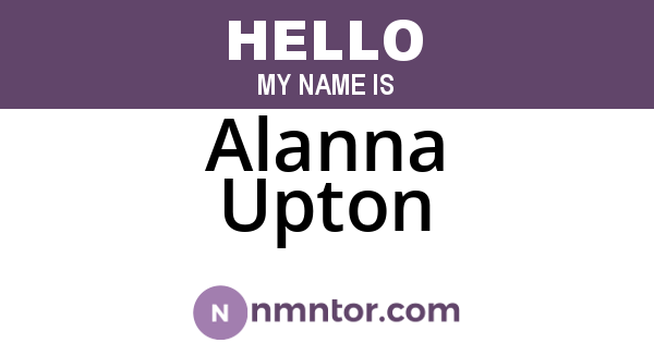 Alanna Upton