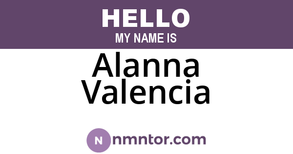 Alanna Valencia