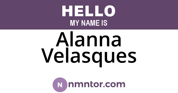 Alanna Velasques