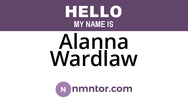 Alanna Wardlaw