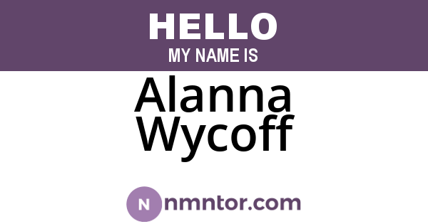 Alanna Wycoff
