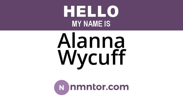 Alanna Wycuff