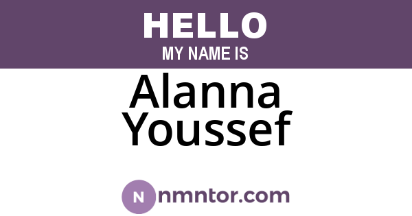 Alanna Youssef