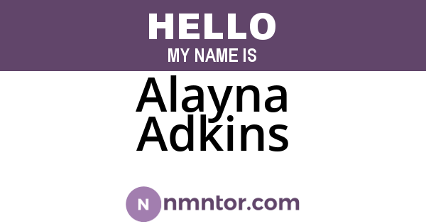 Alayna Adkins