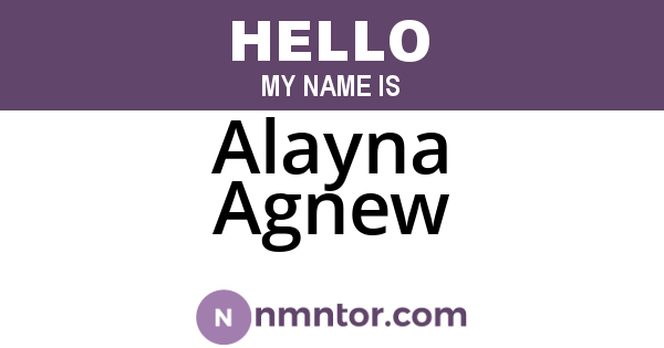 Alayna Agnew