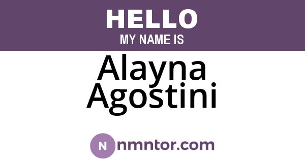 Alayna Agostini