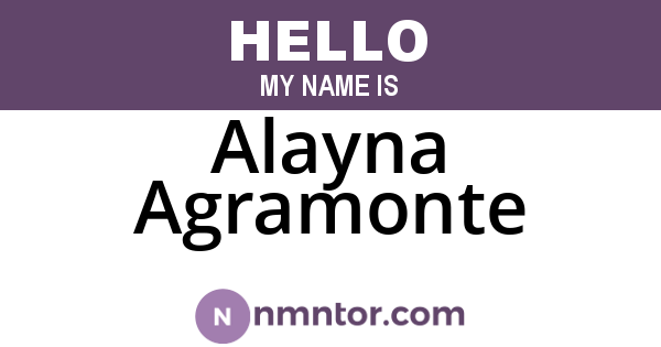 Alayna Agramonte