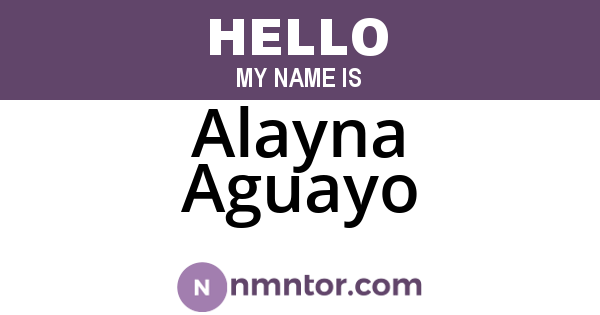 Alayna Aguayo