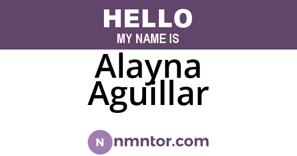Alayna Aguillar