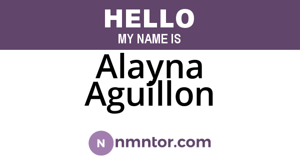 Alayna Aguillon