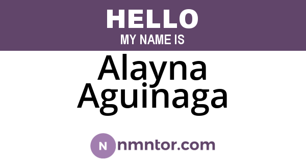 Alayna Aguinaga