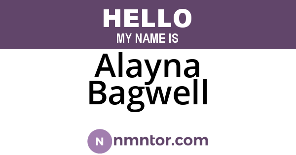 Alayna Bagwell