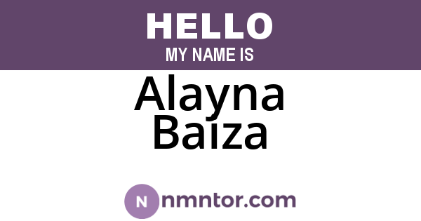Alayna Baiza