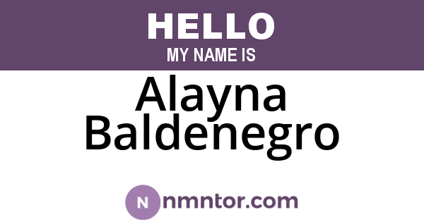 Alayna Baldenegro