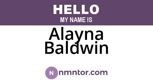 Alayna Baldwin
