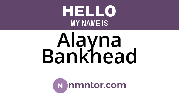 Alayna Bankhead