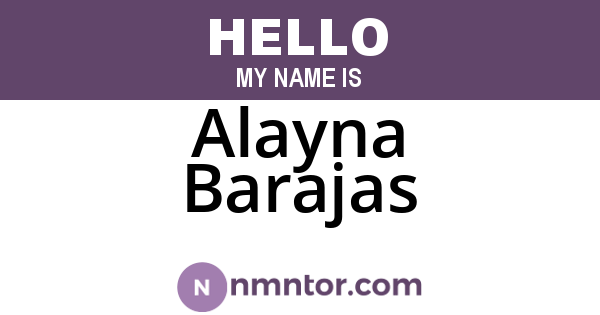 Alayna Barajas