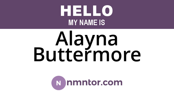 Alayna Buttermore