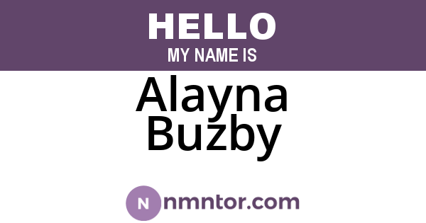 Alayna Buzby
