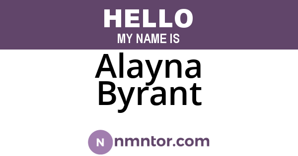 Alayna Byrant