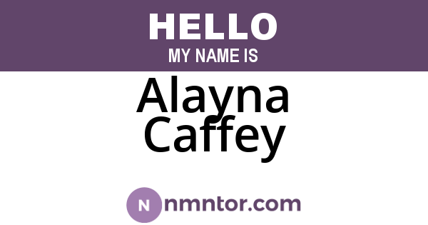Alayna Caffey