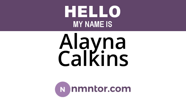 Alayna Calkins
