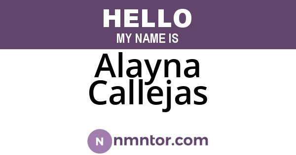 Alayna Callejas