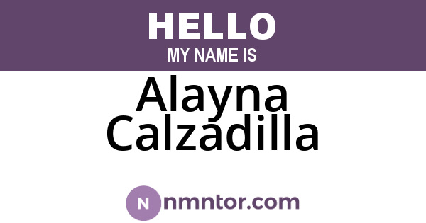 Alayna Calzadilla