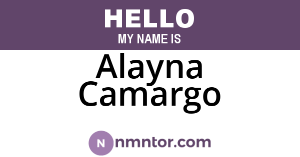 Alayna Camargo