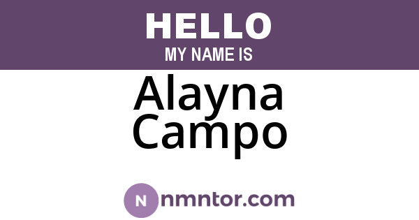 Alayna Campo