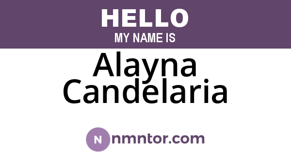 Alayna Candelaria