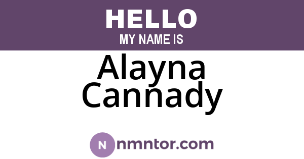 Alayna Cannady