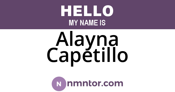 Alayna Capetillo