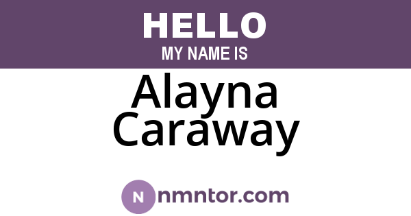 Alayna Caraway