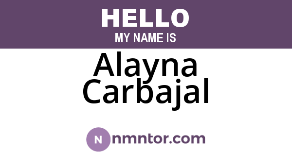 Alayna Carbajal